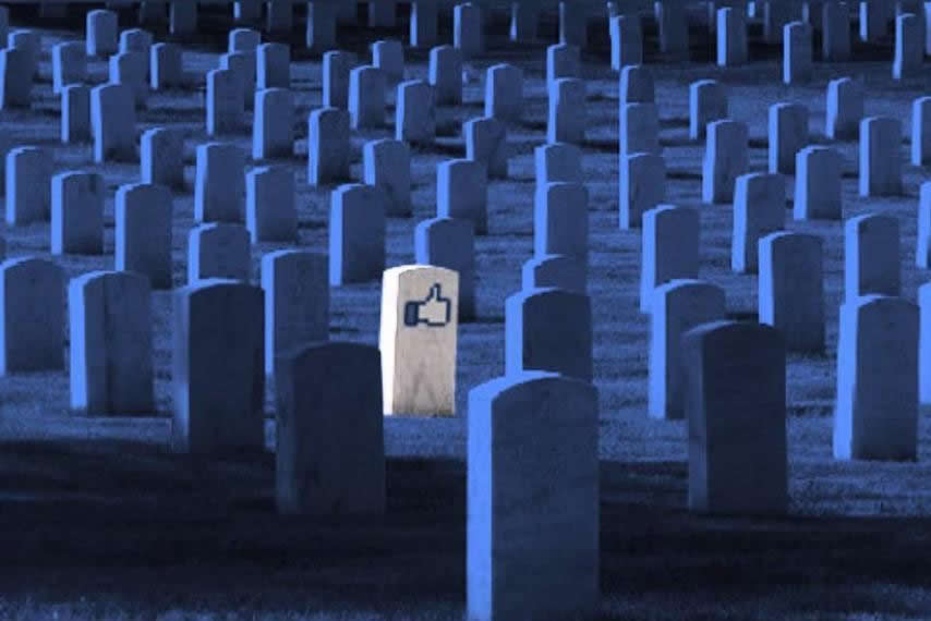 facebook tombstone